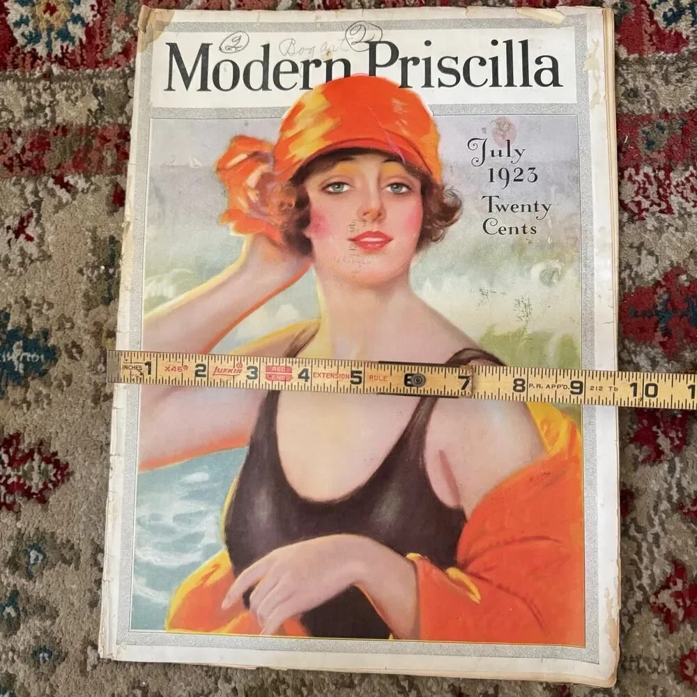 Modern Priscilla Craft Magazine July 1923 Bathing Beauty Pinup Vol 37 Issue 5